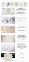 Pretty Wedding Dresses Elegant Bridal Gowns Lace Satin Robes