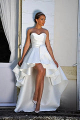 Wedding Dresses for Woman Satin A Line Boho Beach Gowns