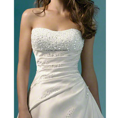 Wedding Dresses Classic Design Perfect A Line Strapless Bridal Gown