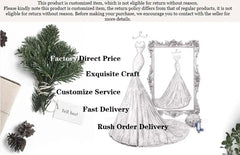 YunShang Chiffon V-Neck Wedding Dress Elegant Lace A-Line Gown