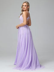 Charming Sweep Train Criss-Cross Straps Sleeveless Prom Dresses