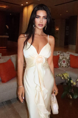 Beautiful Mermaid Spaghetti Straps Satin Long Party Dresses Prom Dress SD2043