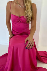 Simple Light Blue Bodycon Evening Party Dress Prom Dresses SD2463
