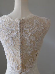 Timeless Mermaid V Neckline Satin Ivory Long Wedding Dress Bridal Dresses SD2496