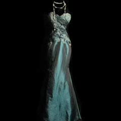 Retro Mermaid Sweetheart Taffeta Long Evening Dress Prom Dresses SD2755