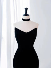 Pretty Mermaid Sweetheart Neckline Black Tulle Long Evening Dress Prom Dresses SD2779