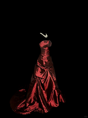 Aesthetic Ball Gown Strapless Burgundy Taffeta Prom Dress Ruffle Long Party Dress SD2942