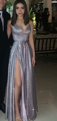 Women's Spaghetti Straps Sequins Sparkly Prom Dress Formal Graduation Evening Dresses SH397