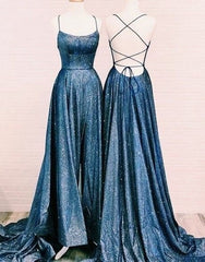Sequins long prom dress evening dress SH416
