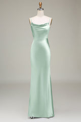 Cowl Neck and Back Maxi Dress in Dusty Blue