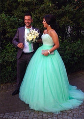Sage Green Plus Size Prom Dresses Sweetheart Corset Ball Gown