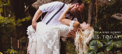 Spaghetti Strap Wedding Dress A-Line Sleeveless Lace Appliques Backless Beach