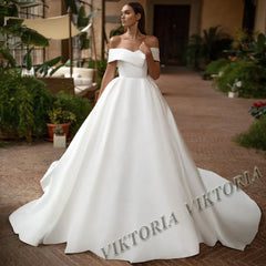 VIKTORIA Vintage Backless Wedding Dresses For Woman Spaghetti Straps Lace Appliques