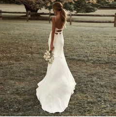 Off Shoulder Beach Wedding Dresses Chiffon Ball Gown Bridal Gown