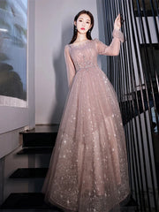 Broderie florale de luxe longue robes de soirée de bal noir