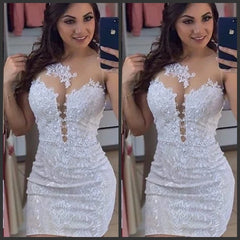 Short Sheath Lace 2 in 1 Wedding Dresses with Detachable Skirt Two Pieces Pearls Bridal Gowns