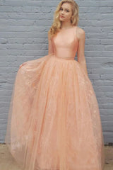 Aimishang Two Piece Lace Prom Dresses Scoop Neckling Elegant Evening Dresses