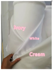 SoDigne Elegant Satin Bride Dresses V Neck Halter Beach Wedding Gown