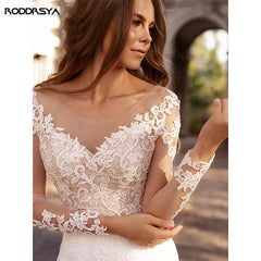 Chiffon Boho Wedding Dress Plus Size Illusion Backless Bridal Gown for Civil and Party