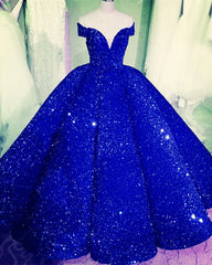 Sequin Ball Gown Dresses Off The Shoulder