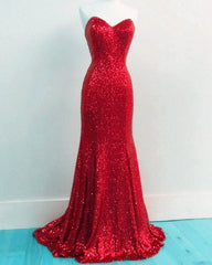 Sequin Bridesmaid Dresses Mermaid Sweetheart