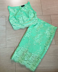 Sexy Lace Sheath Bodycon Homecoming Dresses Two Piece