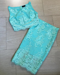 Sexy Lace Sheath Bodycon Homecoming Dresses Two Piece