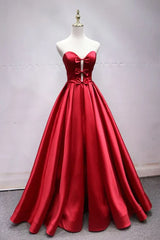 Aimishang A Line Evening Dresses Spaghetti Straps Satin V Neck Long Prom Dresses