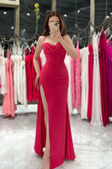 Sexy Spaghetti Straps Side Slit Party Prom Formal Dress TP1236