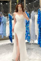 Sexy Spaghetti Straps Side Slit Party Prom Formal Dress TP1236
