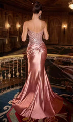 Shiny beaded perspective corset off shoulder sweetheart surrounds back concealer side pleats leaving bright memories Prom Dresses