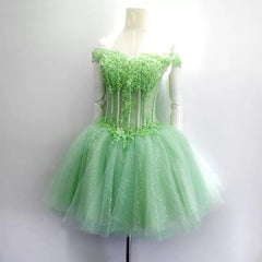 Short Light Blue Corset Homecoming Dresses Lace Appliques