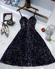 Sparkle Ombre Sequin Sweetheart Homecoming Dresses
