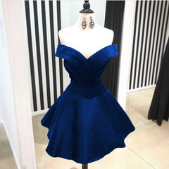 Short V Neck Off The Shoulder Homecoming Dresses