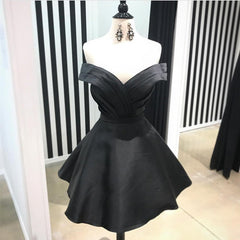 Short V Neck Off The Shoulder Homecoming Dresses