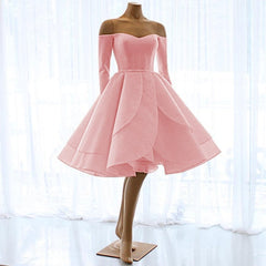 Short Wedding Dresses Ruffle Ball Gown With Long Sleeves