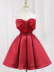 Short Red Prom Dresses, Short Red Formal Homecoming Dresses