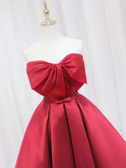 Short Red Prom Dresses, Short Red Formal Homecoming Dresses