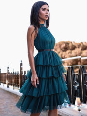 Short Blue Burgundy Prom Dresses, Knee Length Short Blue Burgundy Formal Homecoming Dresses