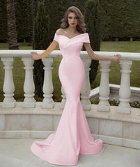 Simple Mermaid Wedding Dress Off The Shoulder
