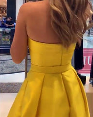 Sleeveless Satin Prom Long Dresses