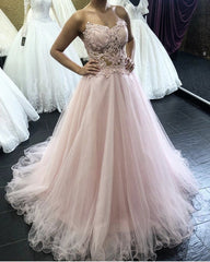 Sleeveless Tulle Prom Dresses See Through Corset