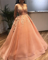 Spaghetti Straps Sweetheart Tulle Ball Gowns Prom Dresses Lace Embroidery