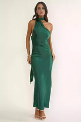 Stunning Partial Lining Asymmetric Collar Side Split Side Zipper Prom Dresses