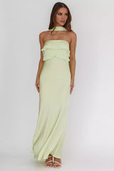 Stunning appearance of satin ultra long strapless, unlined, invisible side zipper Prom Dresses
