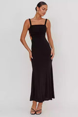 Super popular pleated elastic shoulder strap, back strap pad, hidden zipper, Prom Dresses