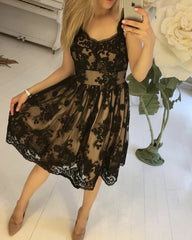 Sweetheart Off Shoulder Homecoming Dresses Lace Appliques