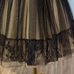Sweetheart Neck Short Black Lace Prom Dresses, Short Black Lace Graduation Homecoming Dresses