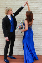Sweetheart Sequin Ruched Satin Green Long Prom Dress TP1341