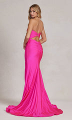 Tight Long Sweetheart Strapless Formal Dress